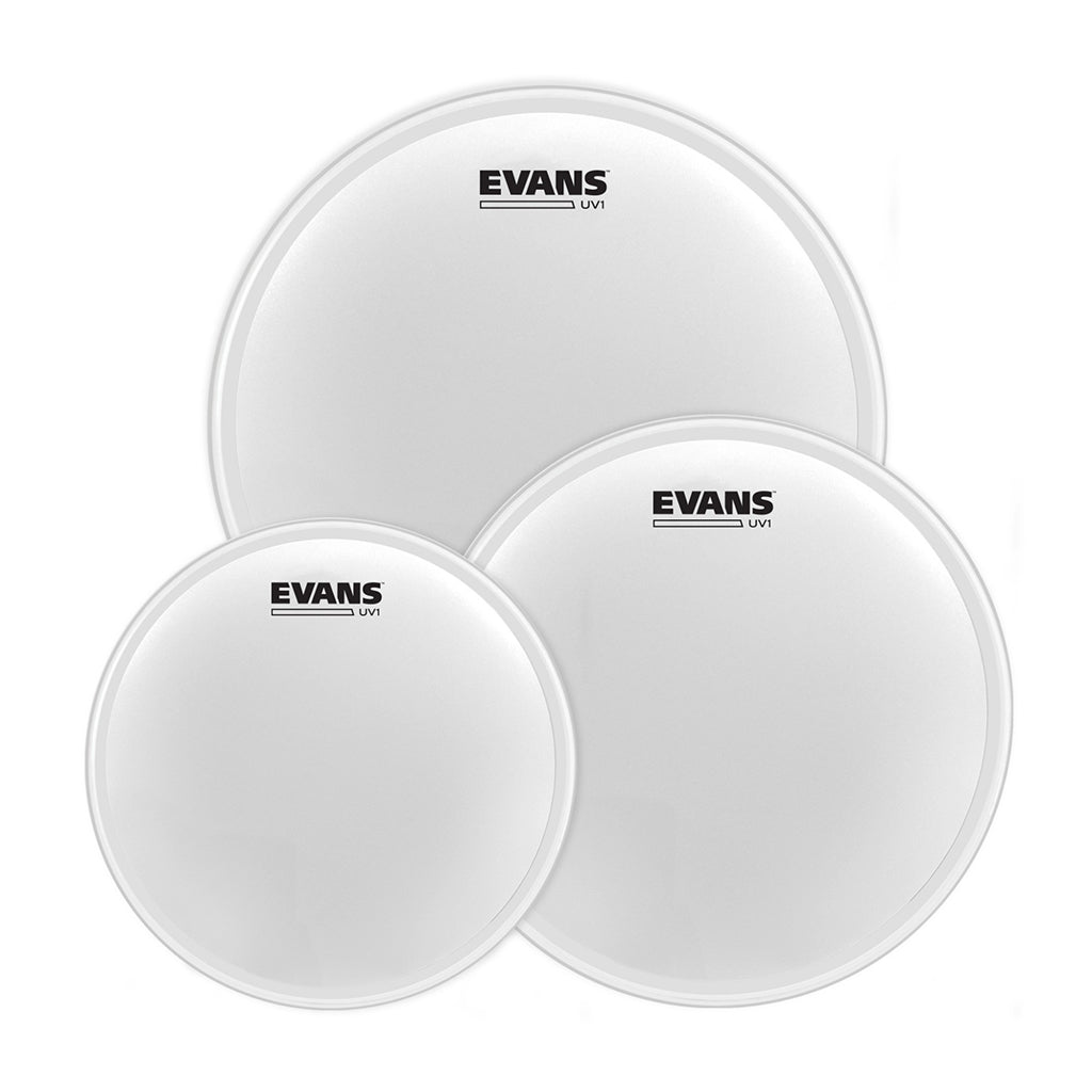 Evans UV1 Coated Fusion Tom Pack - 10" 12" 14"