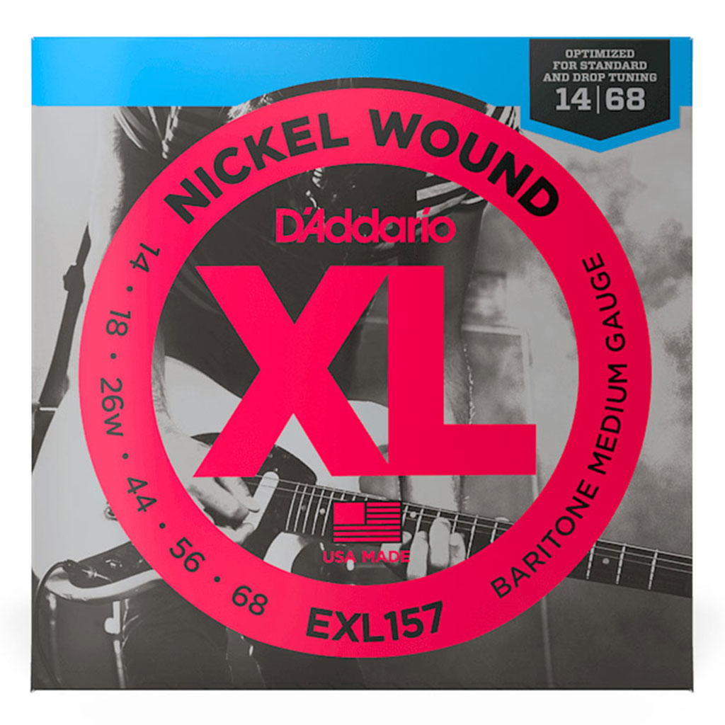 D'Addario - EXL157 - Electric Baritone Guitar Strings Med 14-68