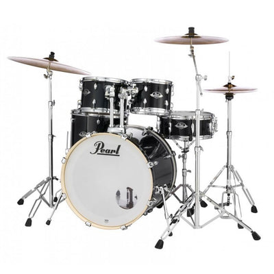 Pearl Export 22" EXX Fusion Drum Kit Package with Zildjian Cymbals & Hardware - Jet Black-Sky Music