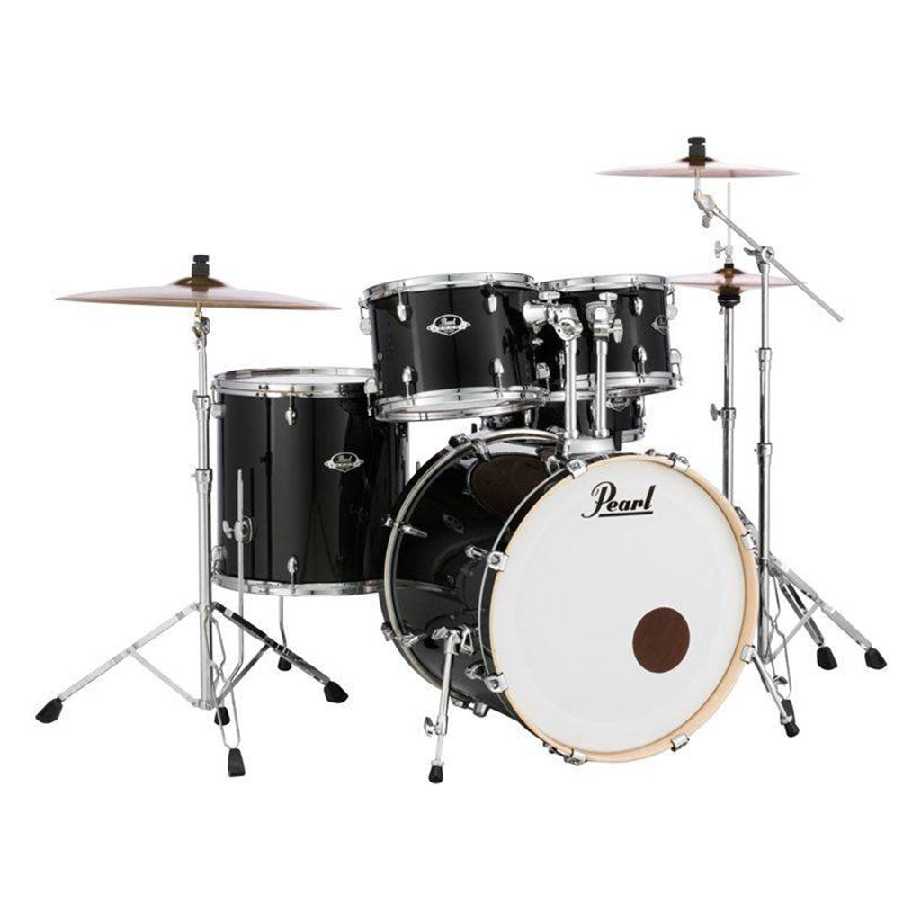Pearl Export 22" EXX Fusion Drum Kit Package with Zildjian Cymbals & Hardware - Jet Black-Sky Music