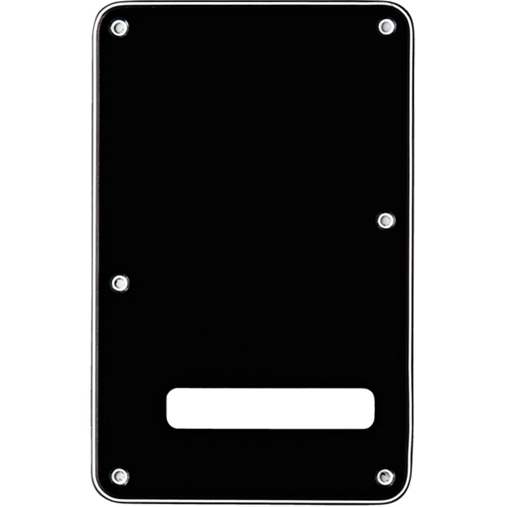 Fender Backplate, Stratocaster - Black B/W/B, 3-Ply