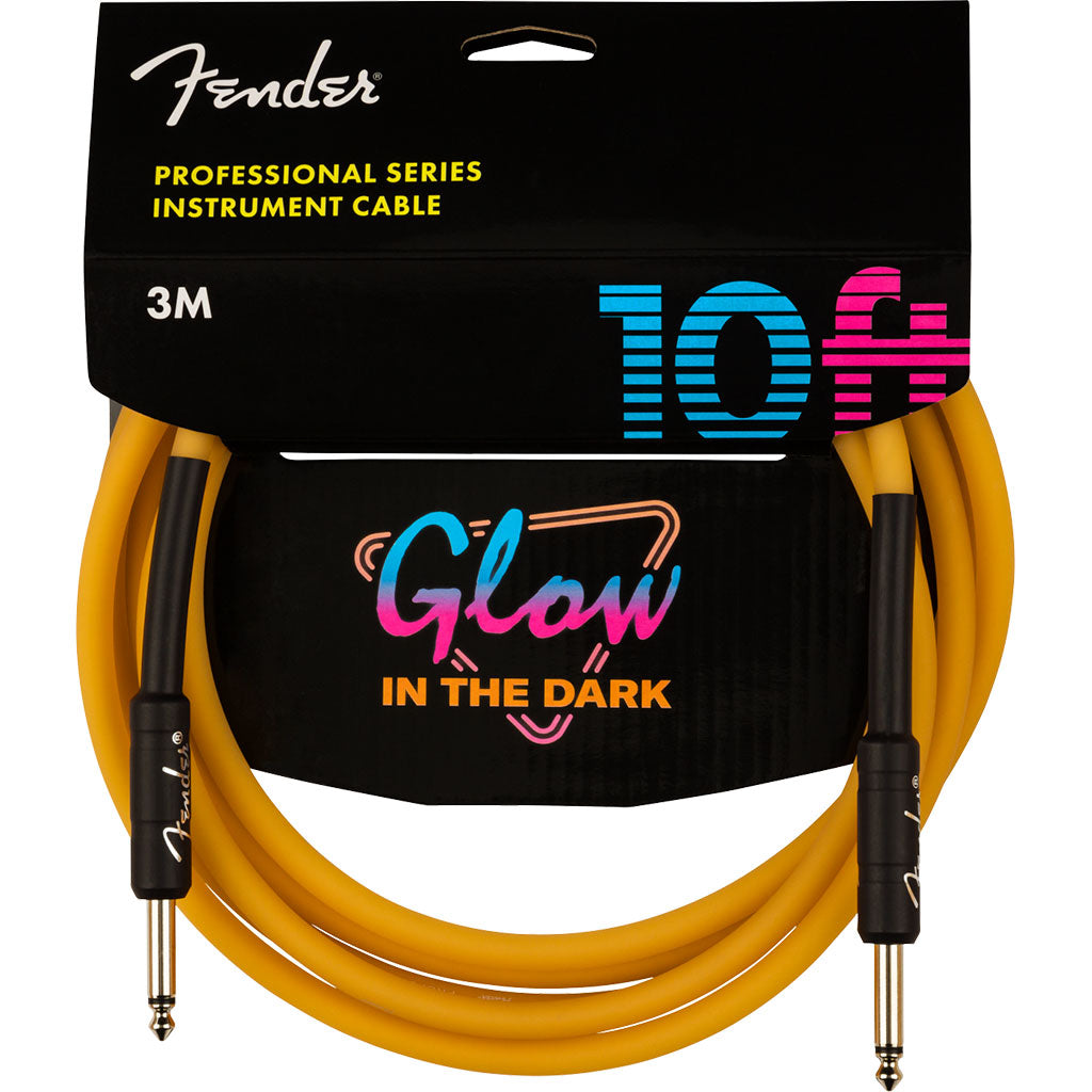 Fender - Professional Glow in the Dark Cable, Orange, 10'