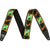 Fender Neon Monogrammed Strap, Green and Orange, 2"