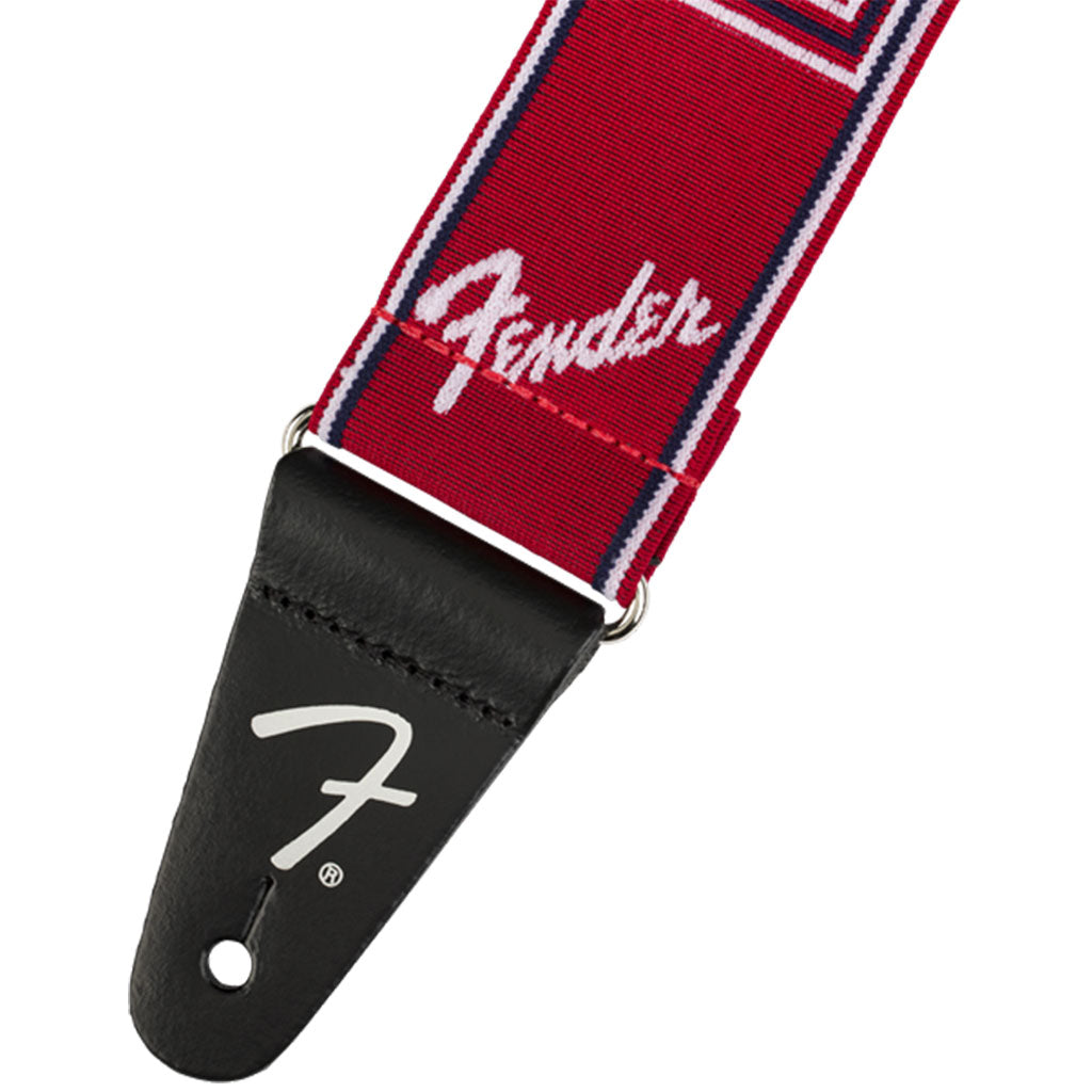 Fender WeighLess Monogram Strap - Red/White/Blue-Sky Music