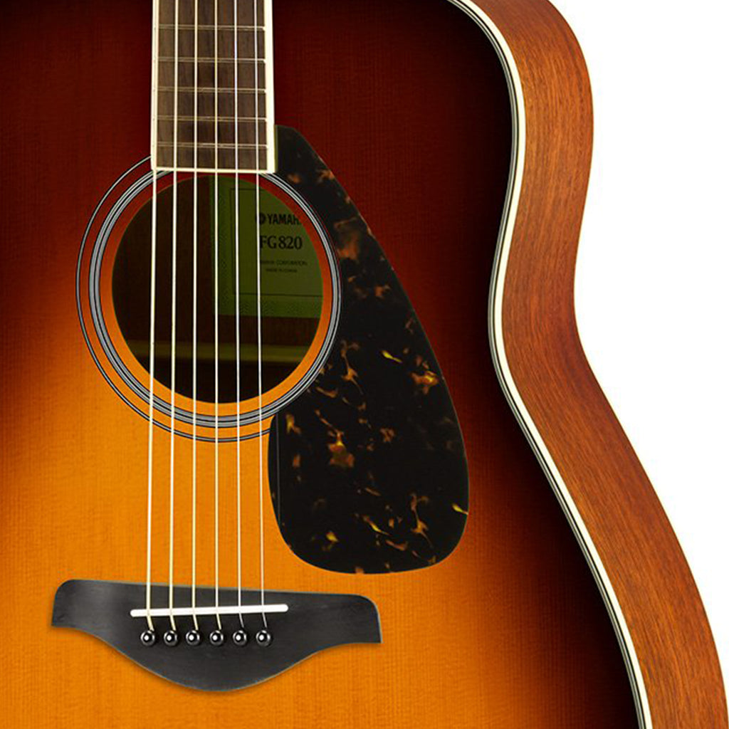 Yamaha FG820 Acoustic Guitar - Brown Sunburst - Sky Music