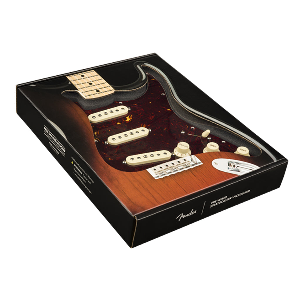 Fender Pre Wired Strat Pickguard Original 57 62 SSS Tortoise Shell 11