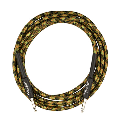 Fender Professional Series Instrument Cable Straight Straight 18.6 Woodland Camo