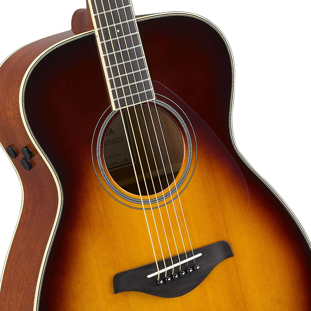 Yamaha FS TA TransAcoustic Concert Guitar Brown Sunburst