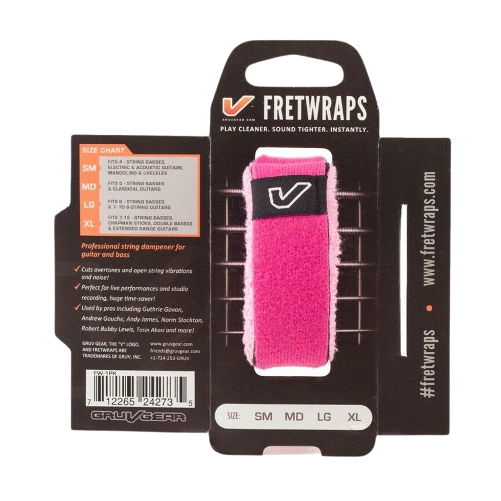 Gruv Gear Fretwraps 1 Pack Medium Pink