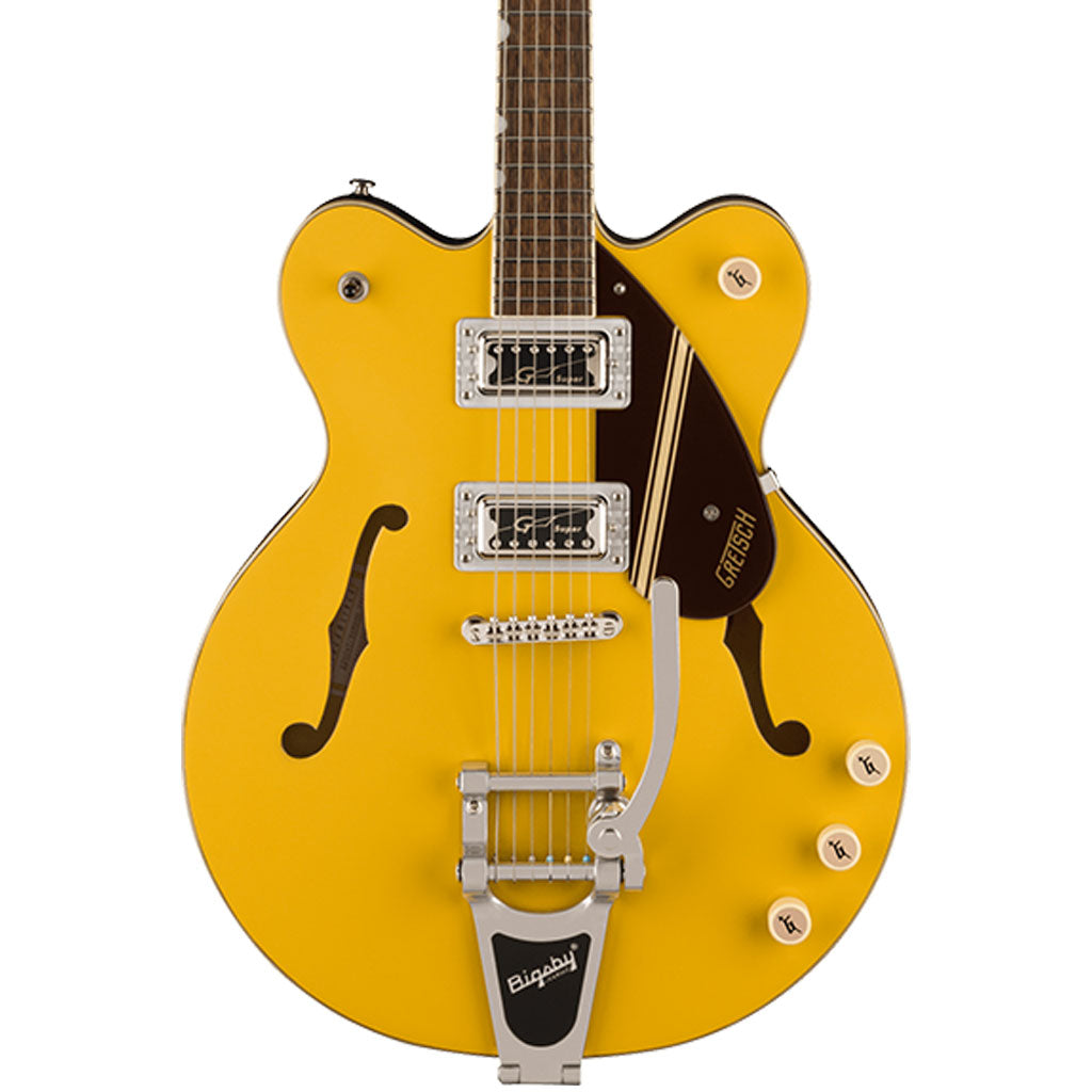 Gretsch G2604T Limited Edition Streamliner™ Rally II Center Block with Bigsby®, Laurel Fingerboard, Two-Tone Bamboo Yellow/Copper Metallic