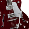 Gretsch G6119T ET Players Edition Tennessee Rose Electrotone Hollow Body with String Thru Bigsby Dark Cherry Stain