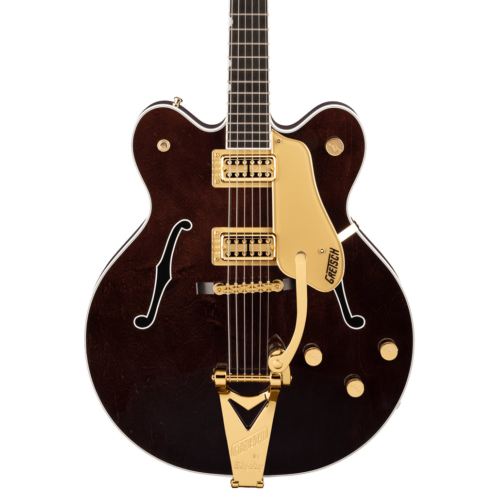 Gretsch G6122TG Players Edition Country Gentleman Hollow Body with String Thru Bigsby and Gold Hardware Walnut Stain