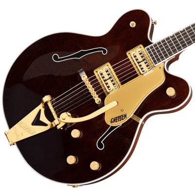 Gretsch G6122TG Players Edition Country Gentleman Hollow Body with String Thru Bigsby and Gold Hardware Walnut Stain
