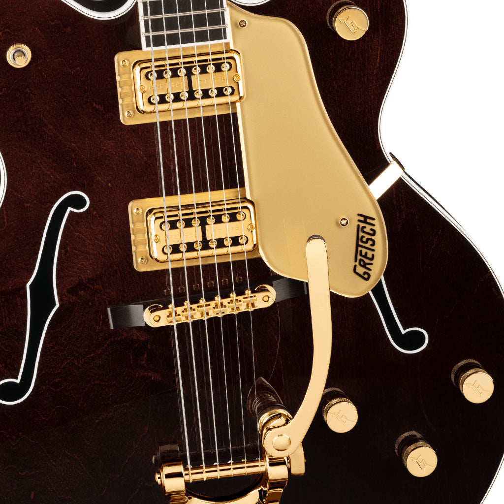 Gretsch G6122TG Players Edition Country Gentleman Hollow Body with String Thru Bigsby and Gold Hardware Walnut Stain