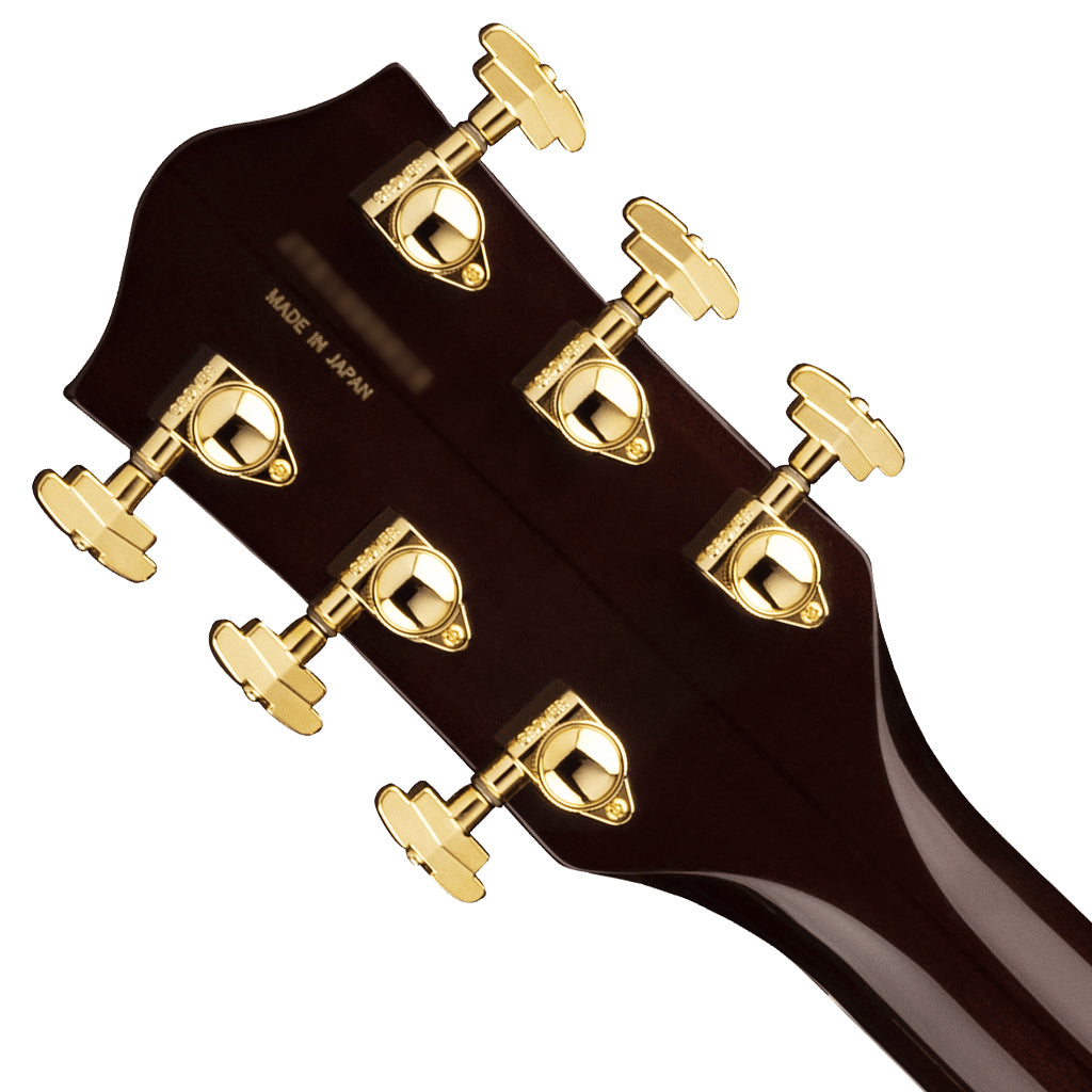 Gretsch G6122TG Players Edition Country Gentleman Hollow Body with String Thru Bigsby and Gold Hardware Walnut Stain