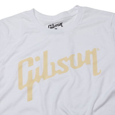 Gibson Distressed Logo Tee White - Medium