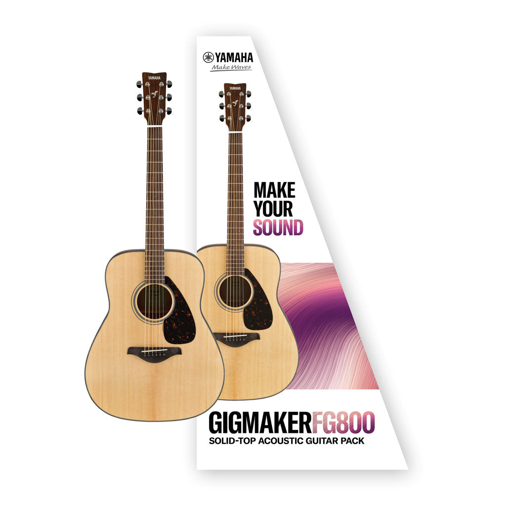 Yamaha Gigmaker FG800MNT Acoustic Guitar Pack