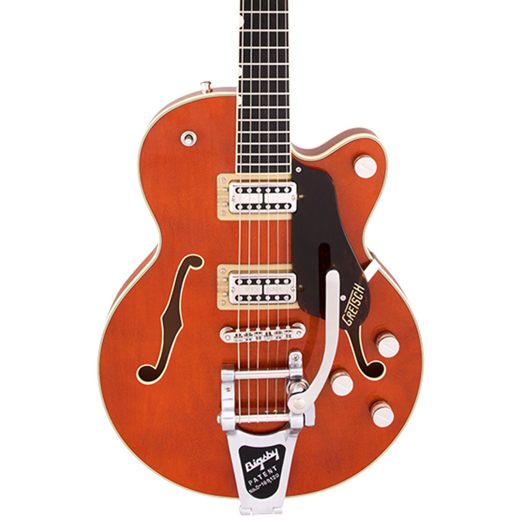 Gretsch - G6659T Players Edition Broadkaster® Jr. Center Block Single-Cut with String-Thru Bigsby®, Ebony Fingerboard, Roundup Orange