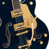 Gretsch G6136TG Players Edition Falcon Hollow Body with String Thru Bigsby and Gold Hardware Midnight Sapphire