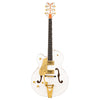 Gretsch G6136TG LH Players Edition Falcon Hollow Body with String Thru Bigsby and Gold Hardware Left Handed White