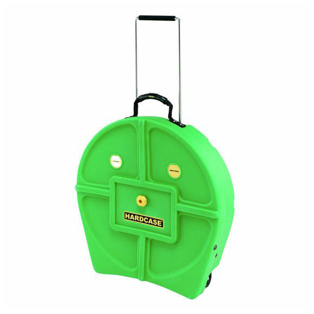 Hardcase - 24&quot; Light Green - Cymbal Case With Wheels