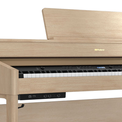Roland HP702 Digital Piano and Stool Light Ash