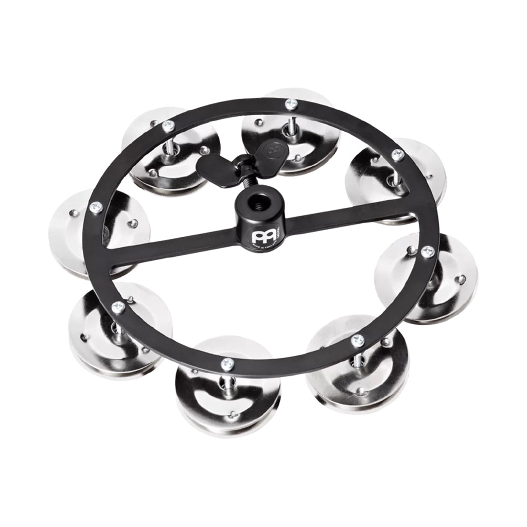 Meinl - HTHH1BK - Hi-Hat Tambourine - S Row - Steel Jingles - Black (HC)