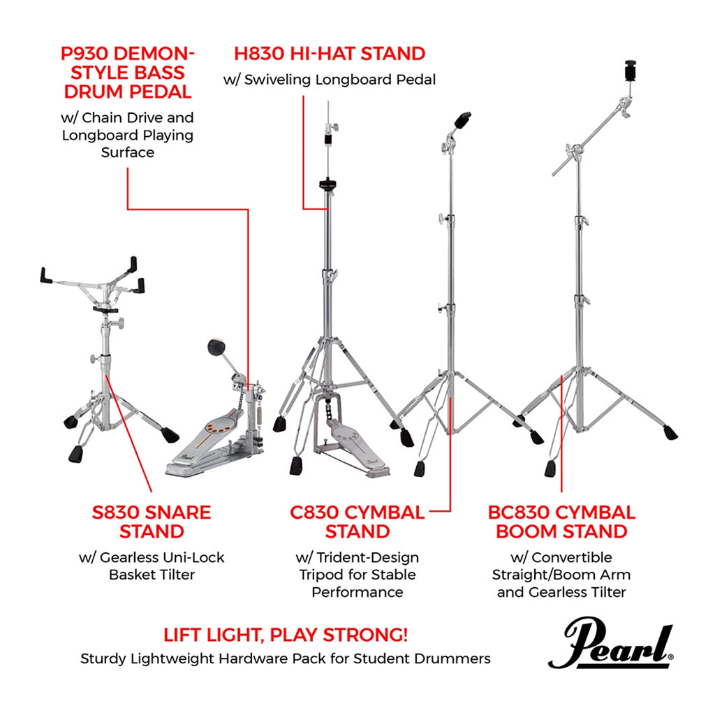 Pearl 830 series Hardware Pack-Sky Music