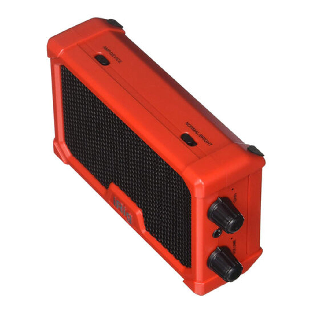 iRig Nano Amp Red Portable Micro Amp with integrated iOS Audio Interface