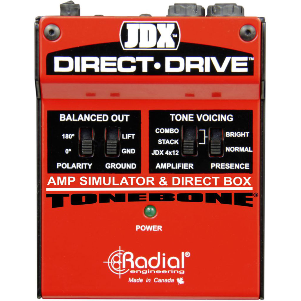 Radial JDX DIRECT-DRIVE - Guitar Amp Simulator with 3 Amp Settings and Balanced DI Out