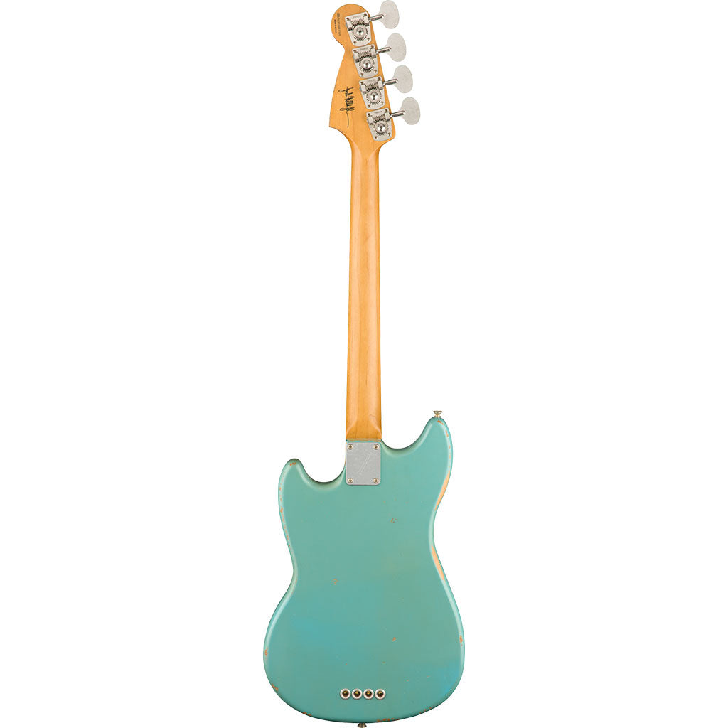 Fender JMJ Road Worn Mustang Bass - Faded Daphne Blue