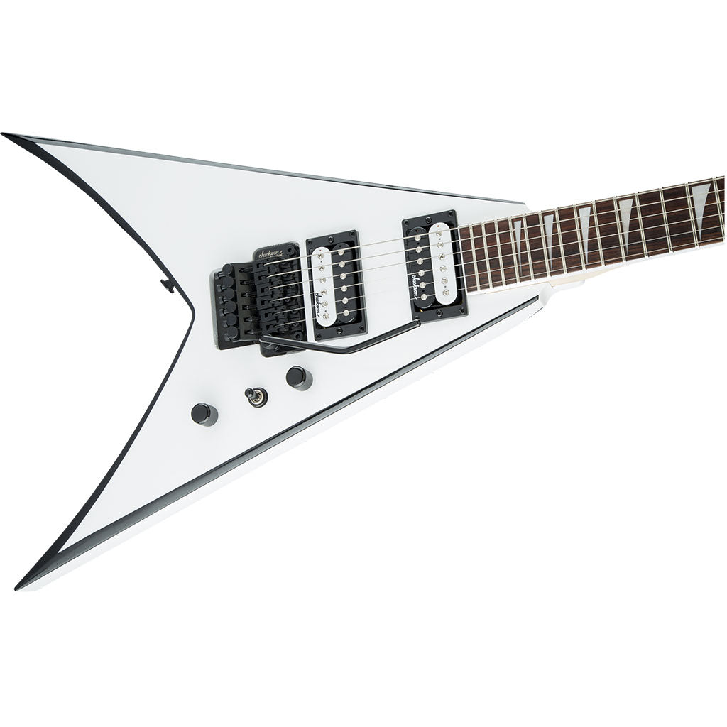 Jackson JS Series King V JS32 - White with Black Bevels - Amaranth