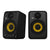 KRK GOAUX4 Portable Studio Monitors 2 Way 4" Bi-amped Class D Power with measurement microphone