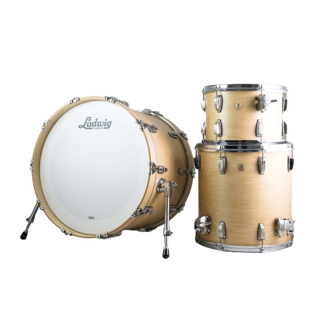 Ludwig - Classic Maple - 22&quot; FAB 3-Piece Shell Pack - Satin Natural