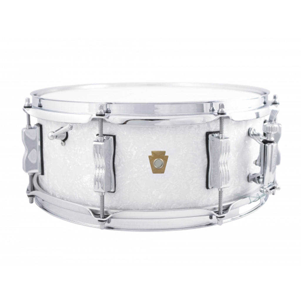 Ludwig - Legacy Mahogany "Jazz Fest" Snare Drum - 14"x5.5" White Marine Pearl
