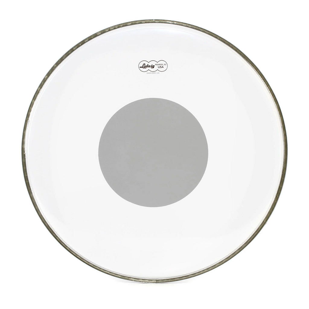 Ludwig - 22" Powerstroke 3 - Clear Silver Dot