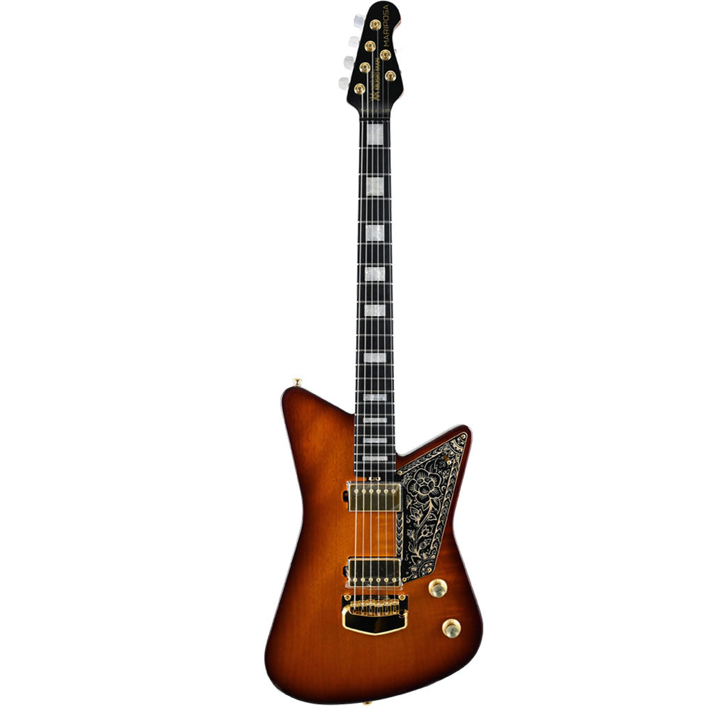 Ernie Ball Music Man - Mariposa Electric Guitar - Sahara Sunset Gold Hardware