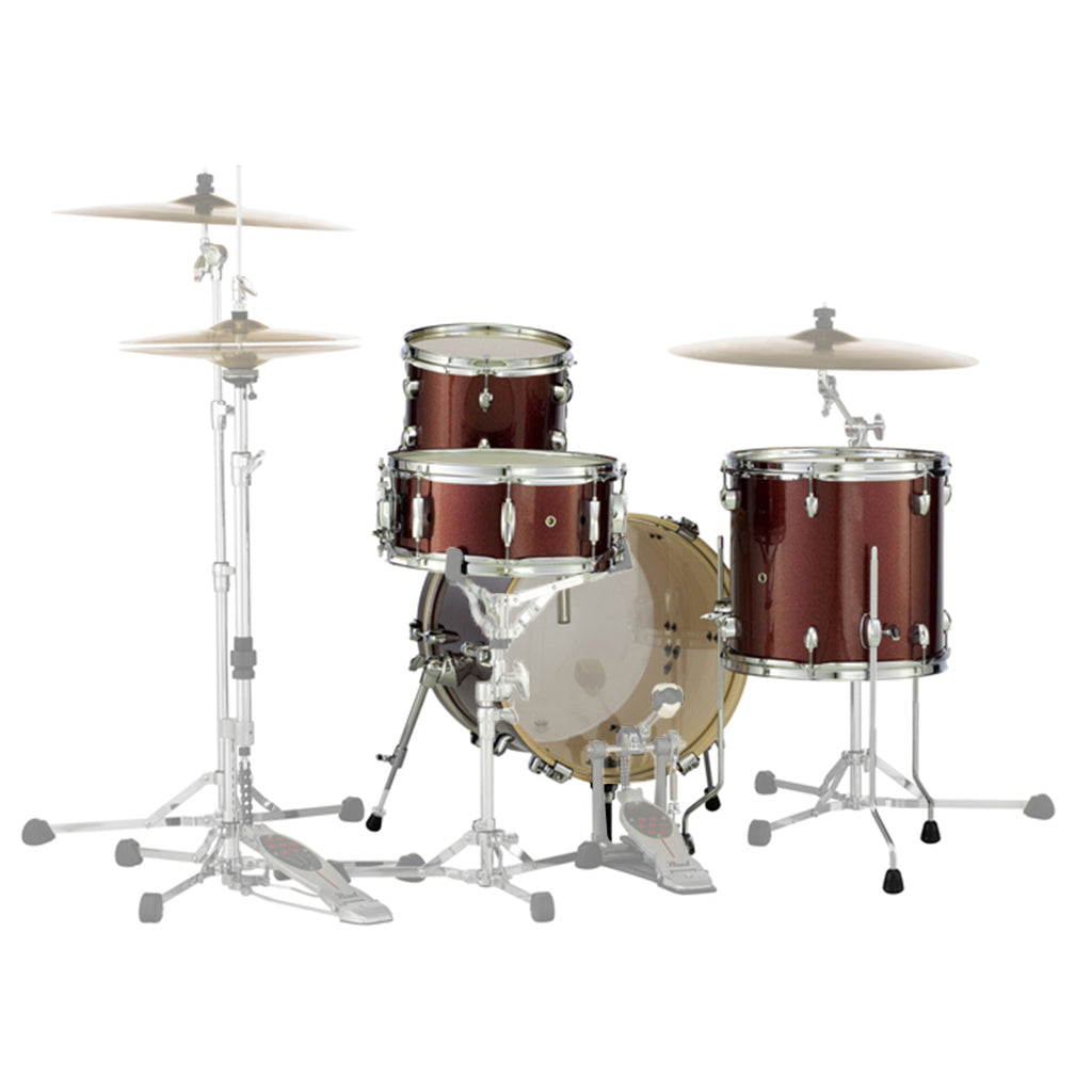 Pearl - Midtown Shell Pack - 10, 13FT ,13S , 16K - Black Cherry Glitter