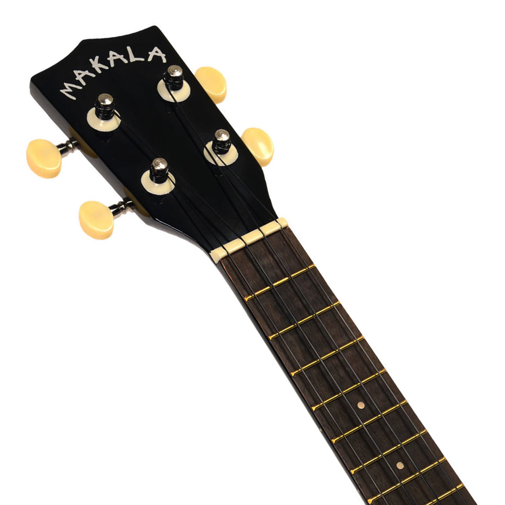 Makala Soprano Ukulele Dolphin Bridge Black