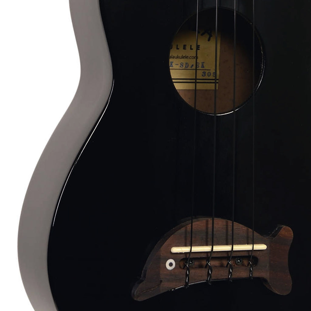 Makala Soprano Ukulele Dolphin Bridge Black