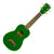 Makala Soprano Ukulele Dolphin Bridge Green