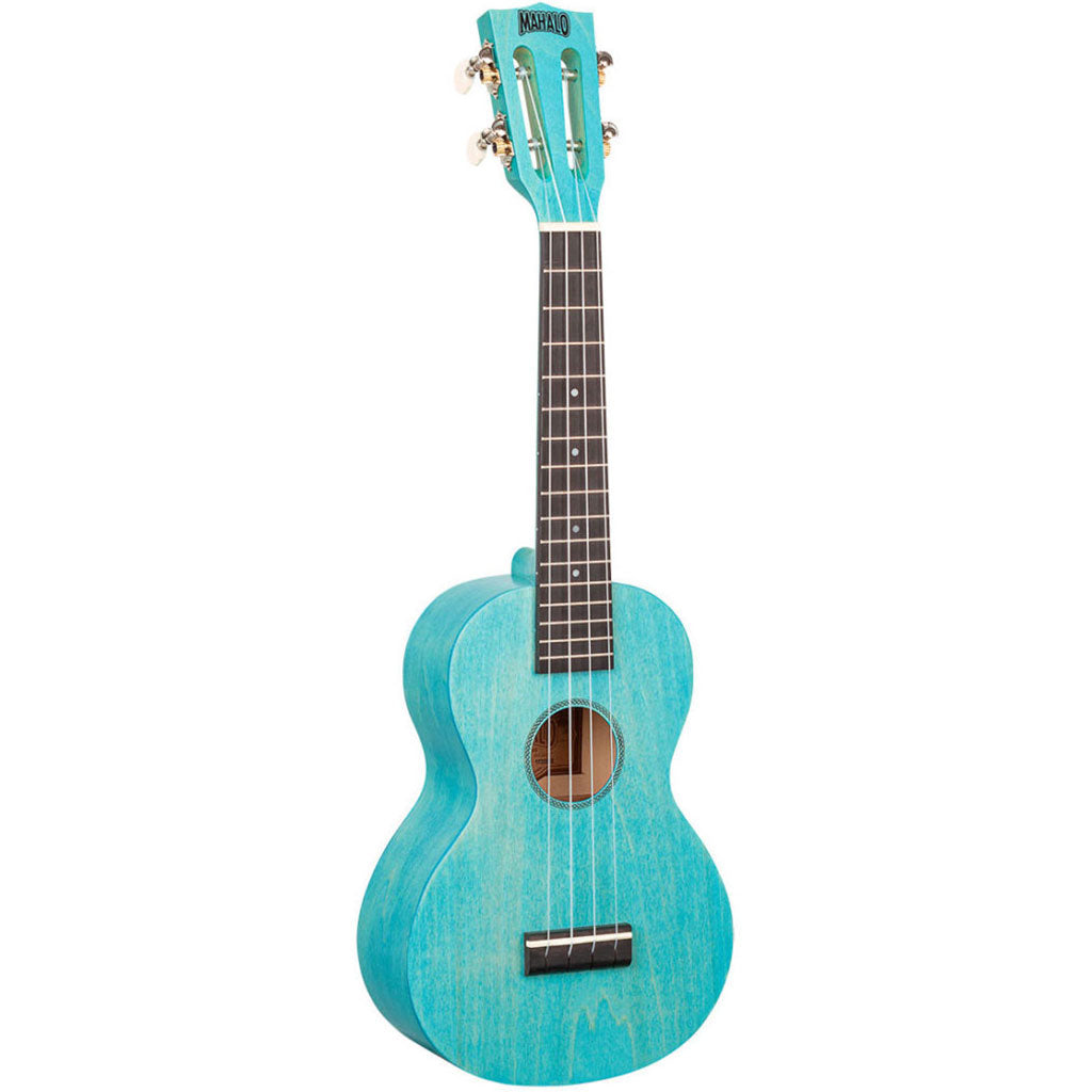 Mahalo "I" Series Concert Ukulele - Aqua Blue-Sky Music