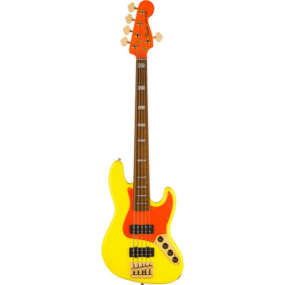 Fender MonoNeon Jazz Bass® V, Maple Fingerboard, Neon Yellow