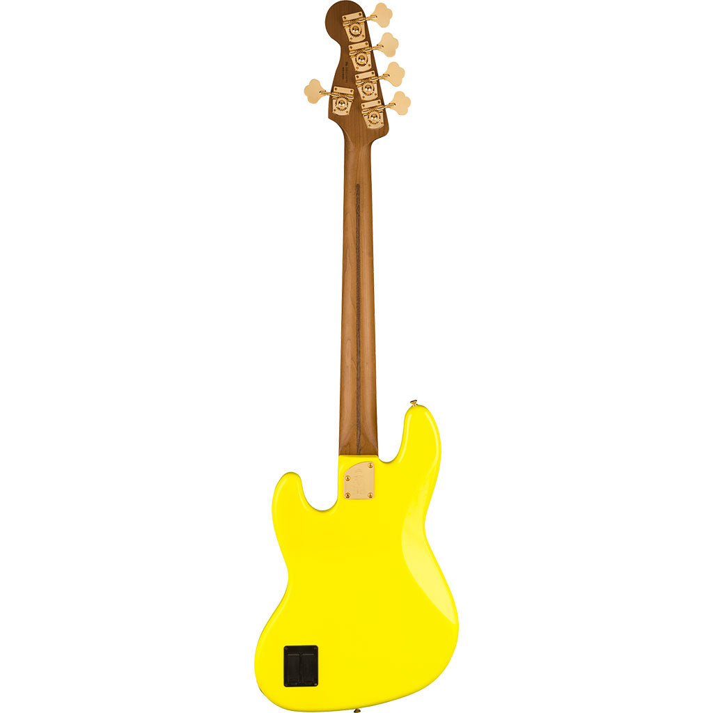 Fender MonoNeon Jazz Bass® V, Maple Fingerboard, Neon Yellow