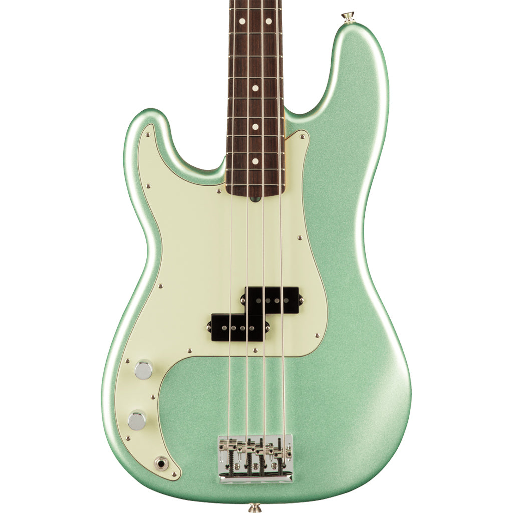 Fender - American Professional II Precision Bass® Left-Hand - Maple Fingerboard - Mystic Surf Green-Sky Music