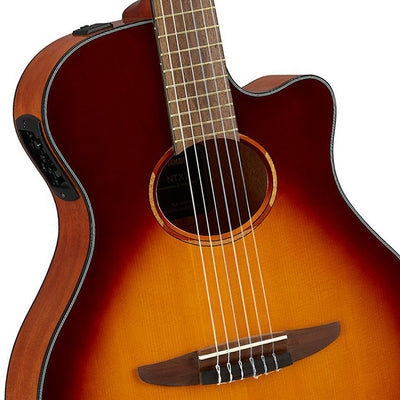 Yamaha NX Series NTX1 BS Nylon String Acoustic Electric Guitar Brown Sunburst