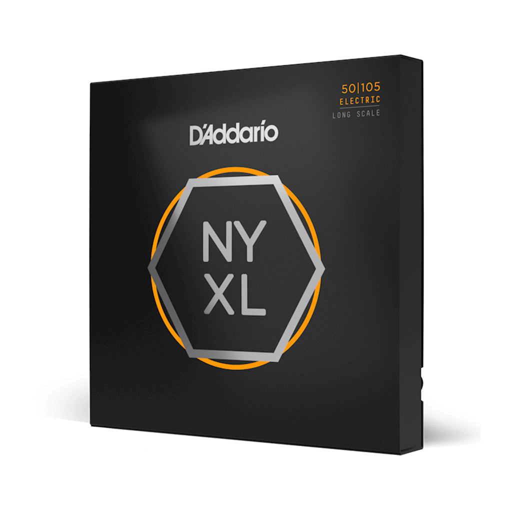 D'Addario - NYXL50105 - Nickel Wound Bass Guitar Strings, Medium, 50-105, Long Scale