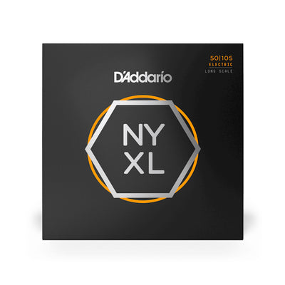 D'Addario - NYXL50105 - Nickel Wound Bass Guitar Strings, Medium, 50-105, Long Scale