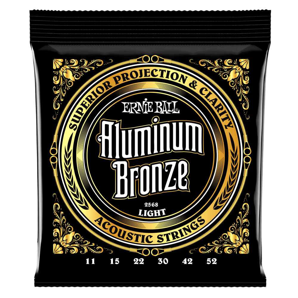 Ernie Ball E2568 Aluminum Bronze Lite 11 52 Acoustic Guitar Strings Guitar Strings P02568