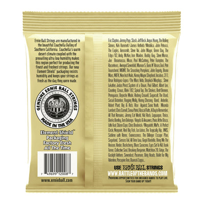 Ernie Ball Earthwood Rock and Blues with Plain G 8020 Bronze 10 52 Acoustic Guitar Strings 3 Pack